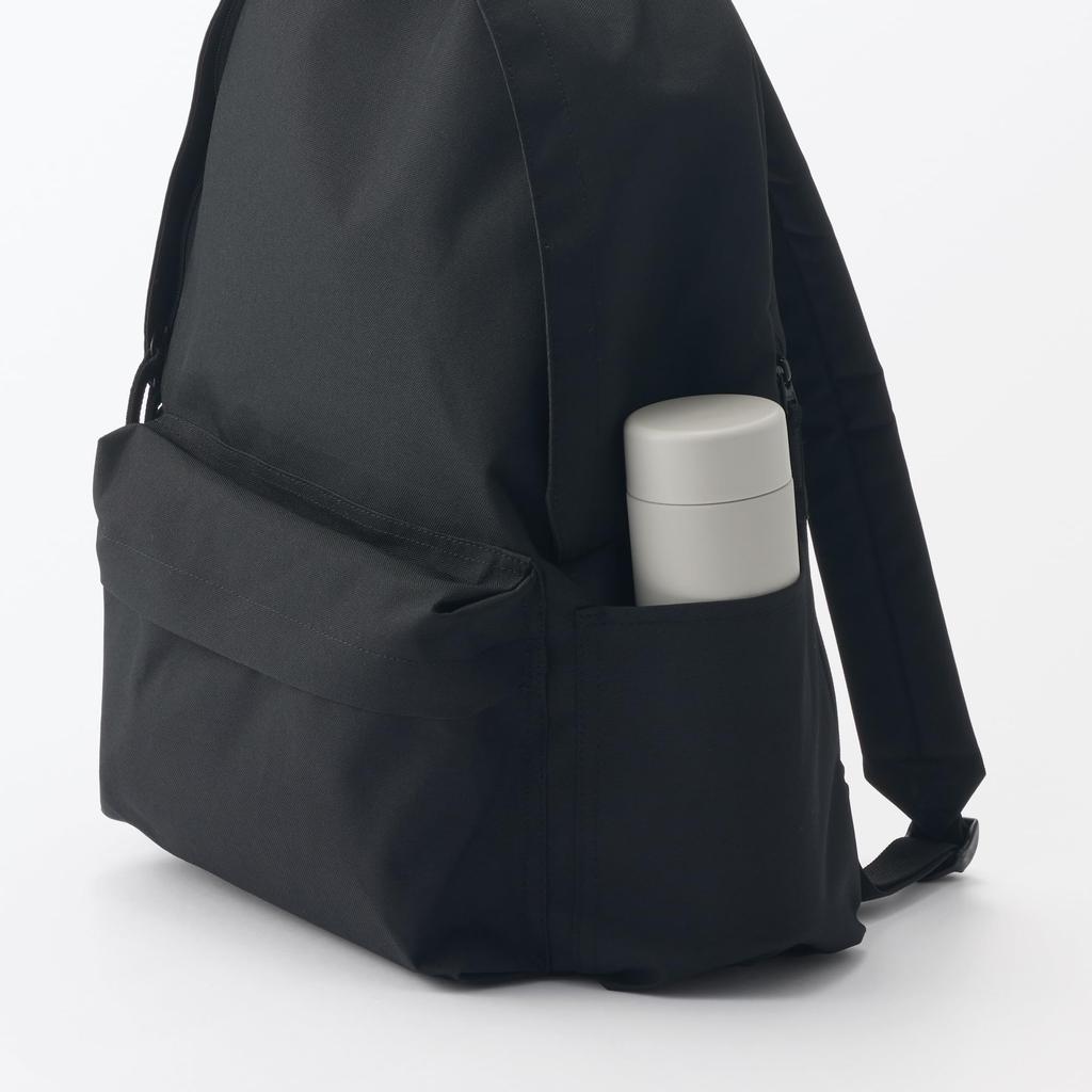 MUJI Vacuum Insulated Insulated Flat Gray 76049180 Bottle, Type, 500mL, Beige,