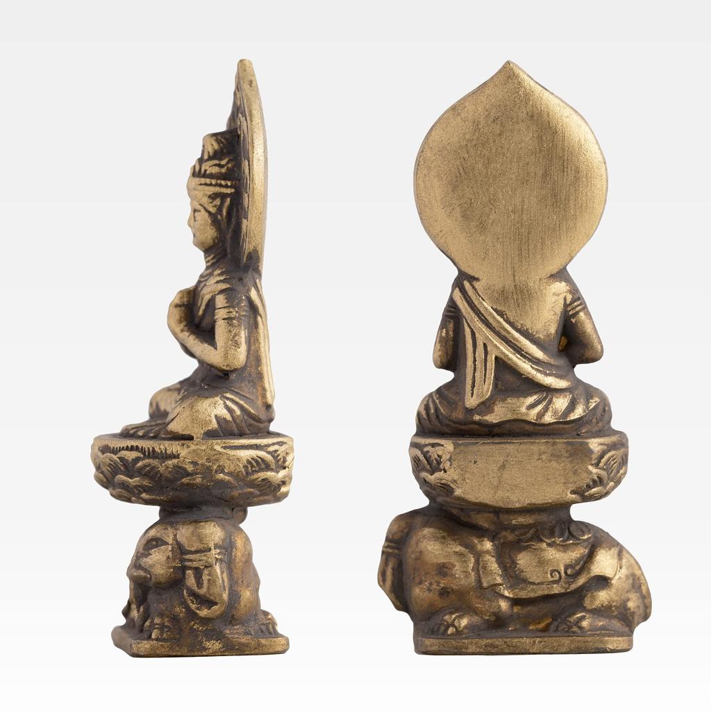 Buddhist Statue of Fugen Bodhisattva Antique by Sculptor Keishu Original Model Those Born In the Years of the Dragon or Zodiac Guardian Takaoka