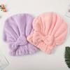 2pcs 4-Color Thickened Bowknot Hair Drying Cap Princess Style Ultra-Absorbent Quick-Dry Solid Color Bath Cap for Women