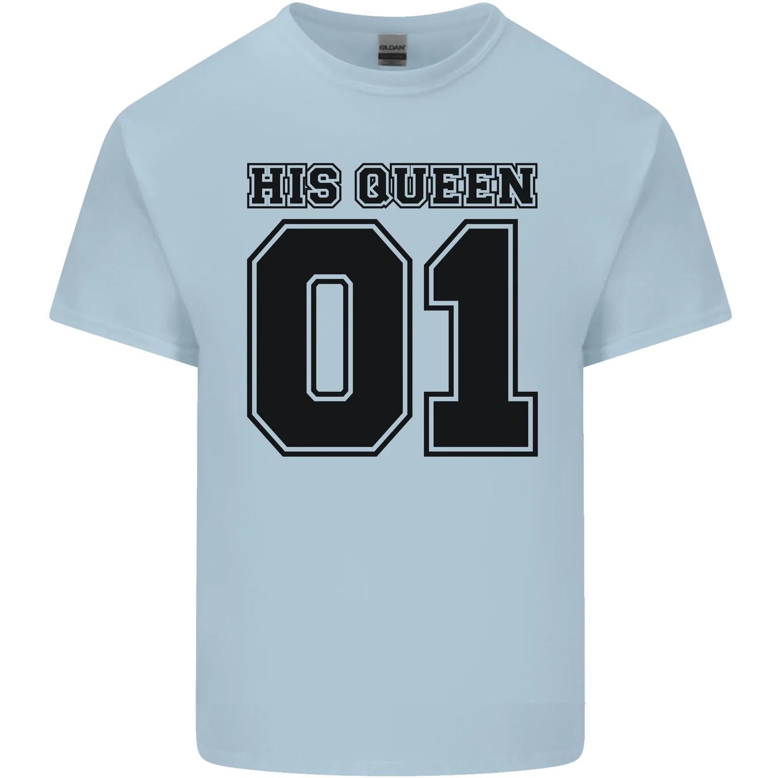 His Queen Funny Valentines Day Kids T-Shirt Childrens S