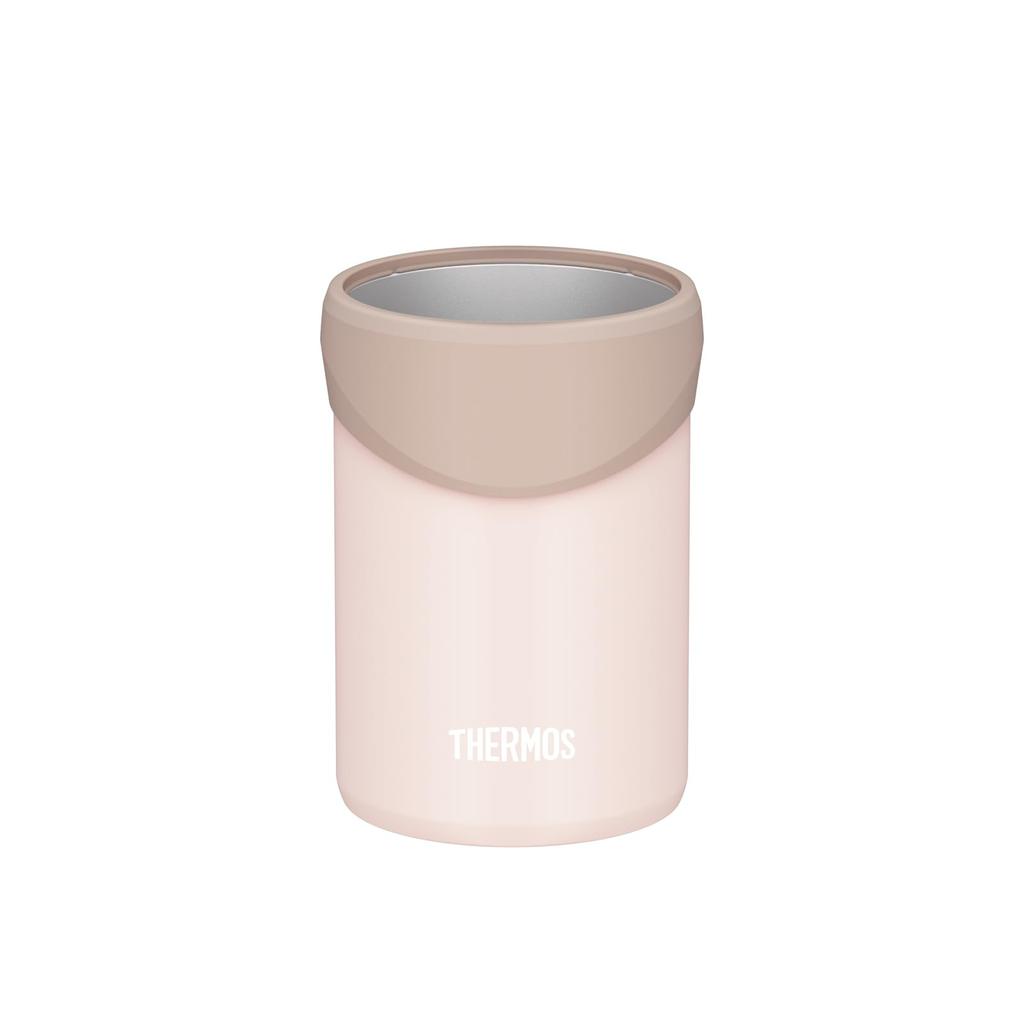Thermos Insulated Can Holder for 350ml Beige BEP Cans, 2-Way Type, Pink, JDU-351