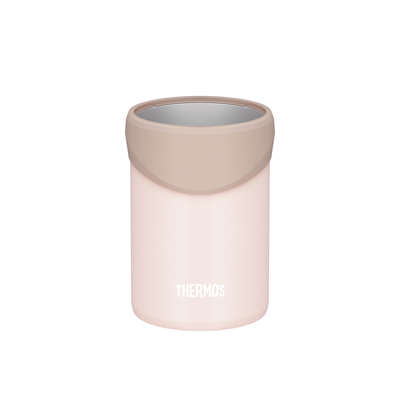 Thermos Insulated Can Holder for 350ml Beige BEP Cans, 2-Way Type, Pink, JDU-351