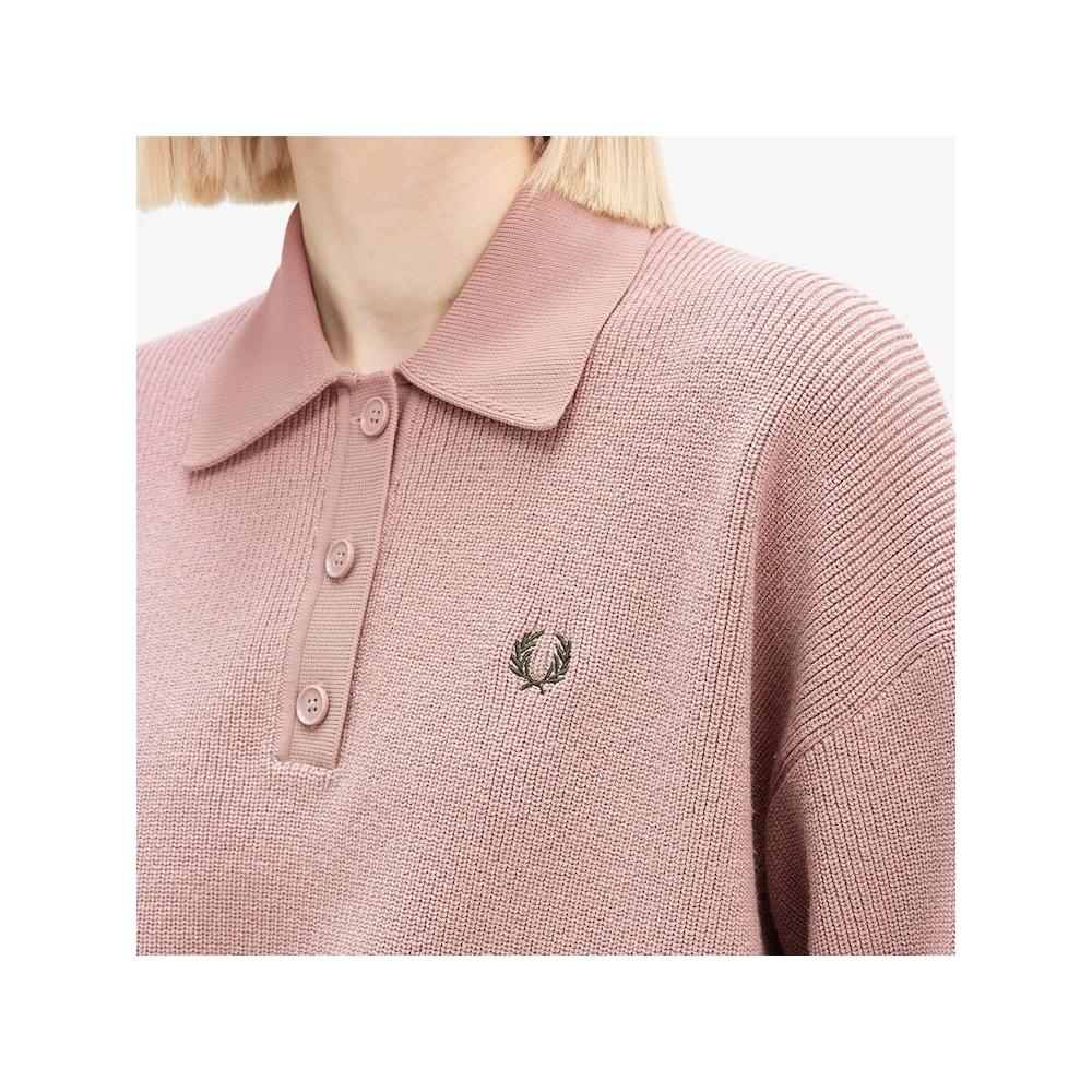 Fred Perry [womens] Knit Shirt   Dark Pink Afpf2438136 S52 qzgAfpf2438136 S52