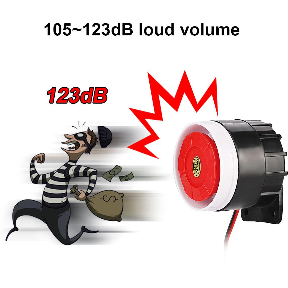 Indoor Ear Piercing Siren Mini Alarm Horn Home Security System