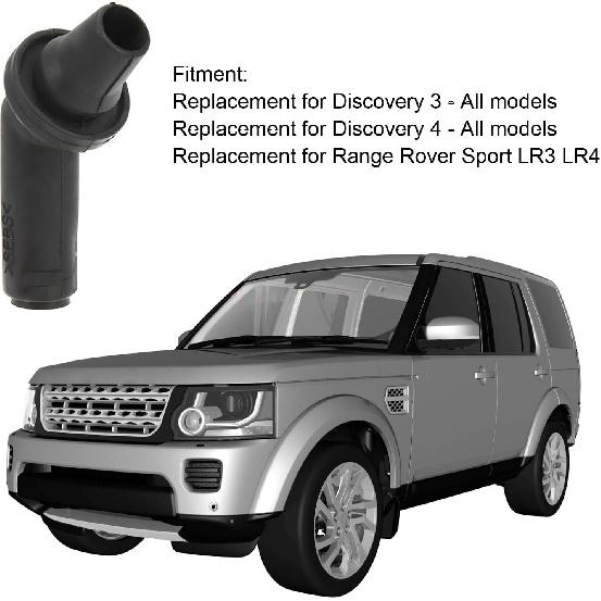 

Acouto Sunroof Drain Tube Connector 4pcs Sunroof Drain Tube Connectors EEH500100 Rubber Black Replacement for Sport LR3 LR4