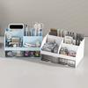 Transparent Desktop Organizer with Small Drawers - Ideal for Office, Study, and Stationery Storage
