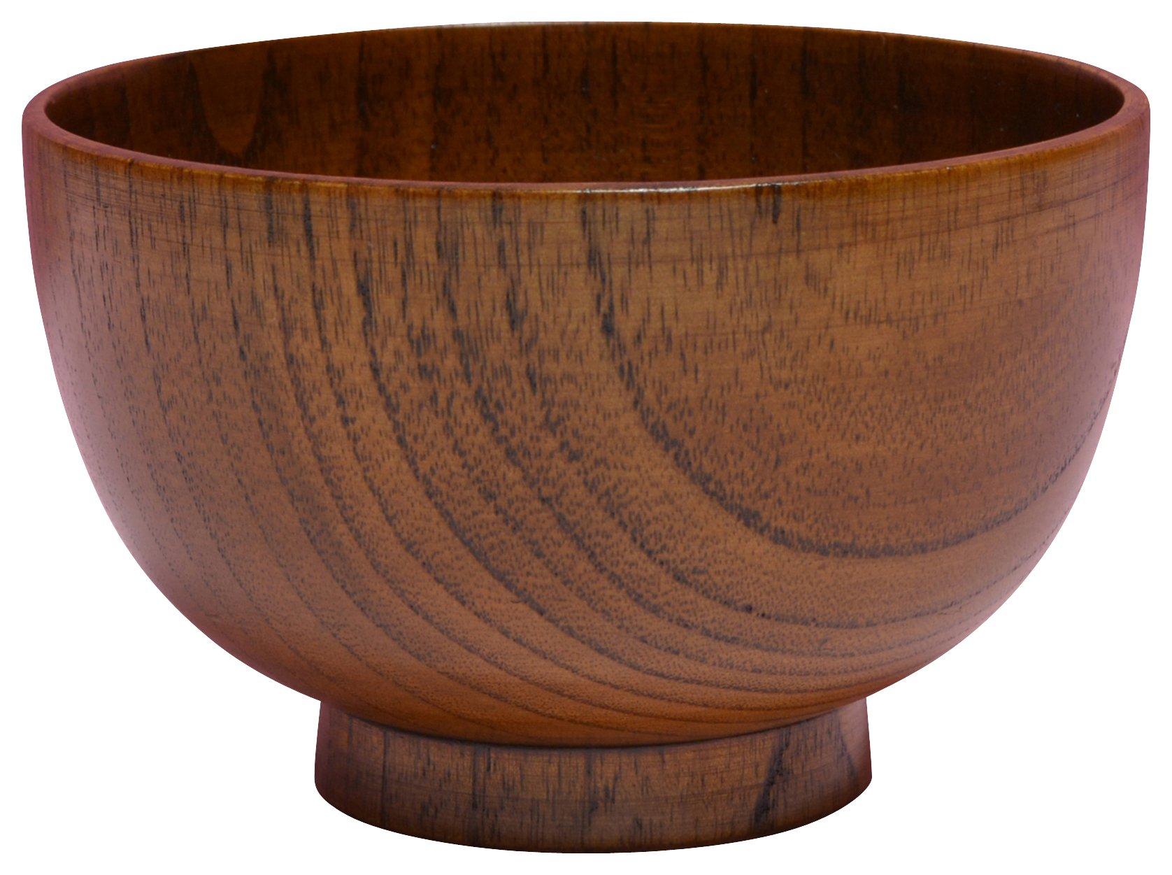 Kakuda Seibei Shoten wooden soup bowl Kyoto-style (Suri) TKB270-2 коричневый