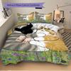 3pcs Cat Hug Bedding Set, Breathable and Soft, Suitable for All Seasons, Ideal for Home Use, Suitable for Bedroom Decor 21167