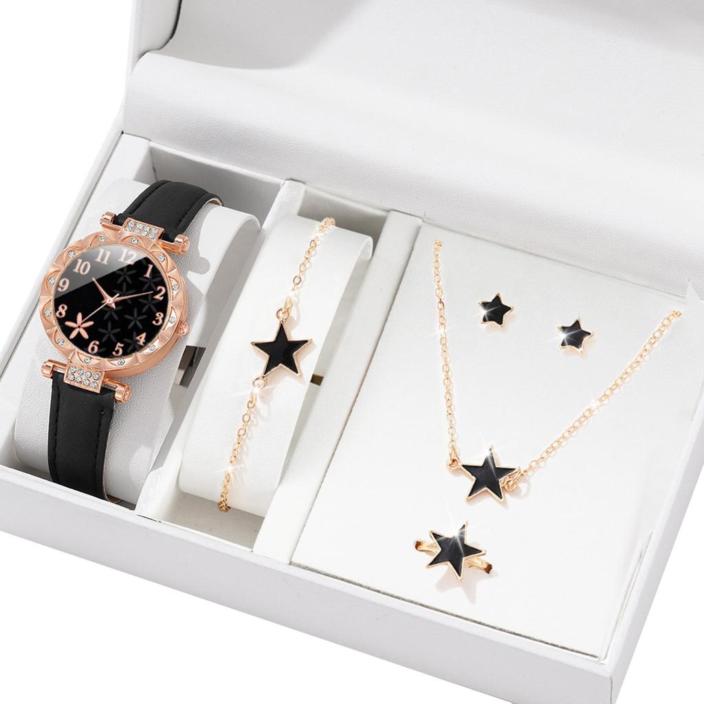 Practical Watch and Jewelry Set Elegant Alloy Accessories Watch and Jewelry Collection Perfect for Women Daily Outfit