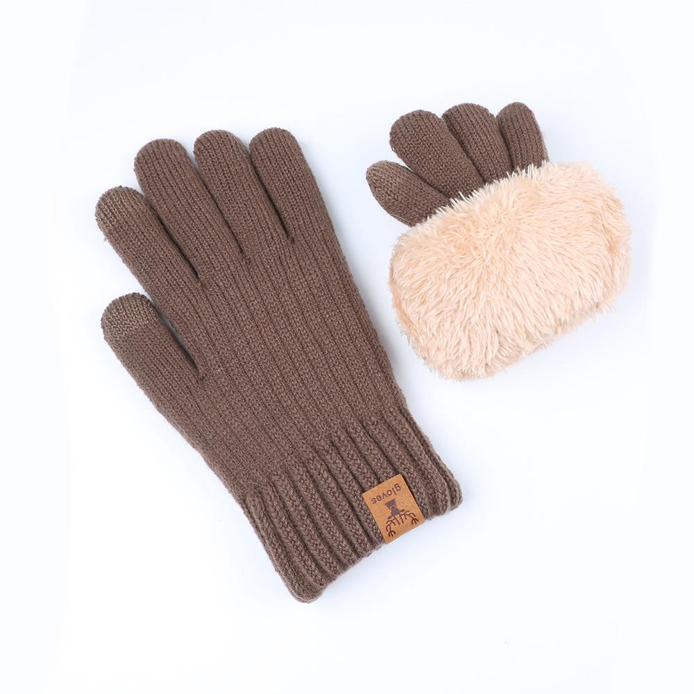 Men's Thick Fleece Lined Touchscreen Winter Gloves