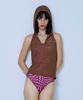 PISCESS Cover-Up Lace Hoodie_Brown