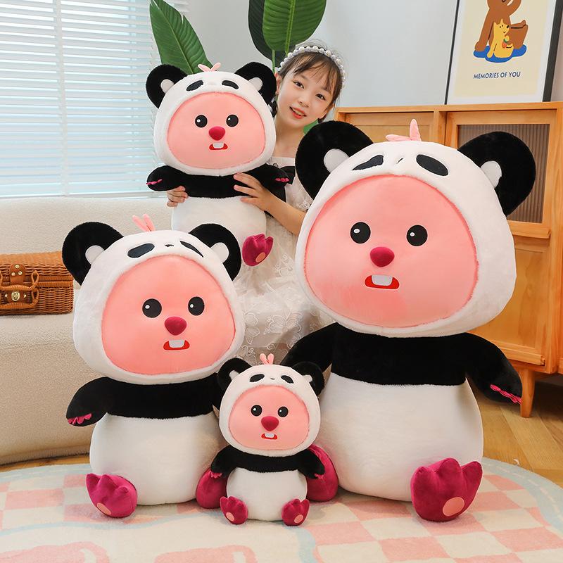 Panda Turned Rupee Doll Sleeping Doll Plush Toy Doll Girl Gift