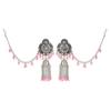 Bohemian Indian Carved Tassel Earrings - Elegant Ethnic Studs for Women