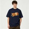 Quirky Cat Print Short Sleeve Summer Casual Unisex T-shirt