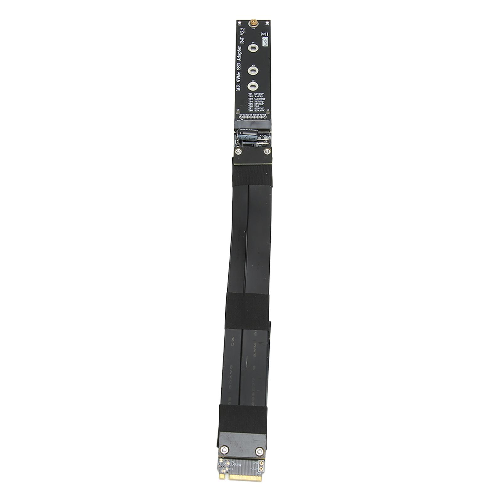 

M.2 NVMe SSD Extension Cable PCB R44SF M.2 to PCI E 3.0 X4 32Gbps M Key Extender for Win for Linux 15cm / 5.9in
