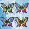 Outdoor Hanging Art Metal Butterfly Wall Decorations, Sculpture Decor, Iron Easy Installation Decor Indoor for Living Room Bedroom Garden Patio Fence