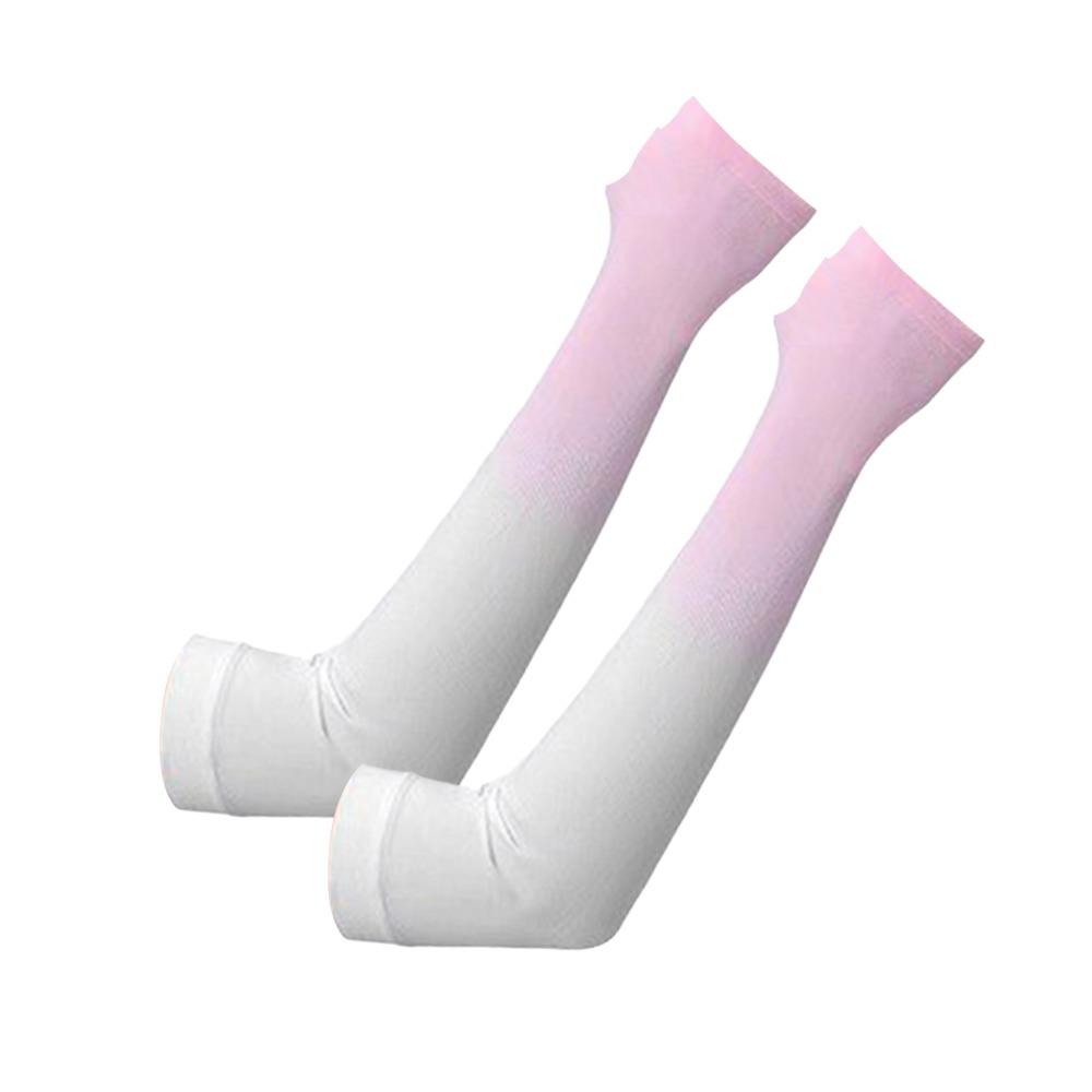 1pair Portable UPF 50+ Arm Covers UV Protection Breathable Cooling Arm Sleeves Elastic Sun Protection Sleeve Cycling