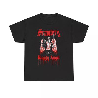Haunted Mound Bloody Angel Tears Sematary Album Tour T-shirt Tops Tee