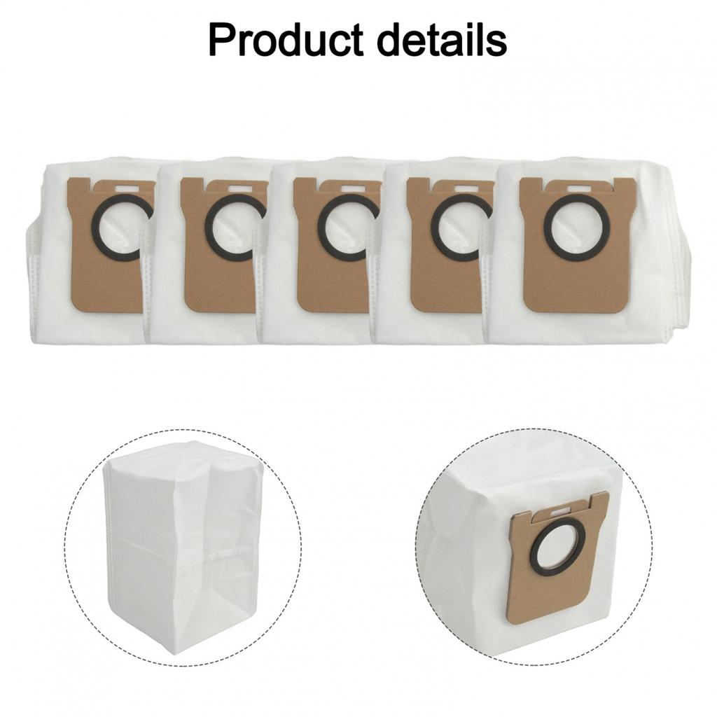 5pcs Replacement Vacuum Dust Bags Compatible with For Mova E30 ForUltra Cleaner