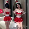 Festive Pom-Pom Lingerie Set - New Year's & Christmas Theme