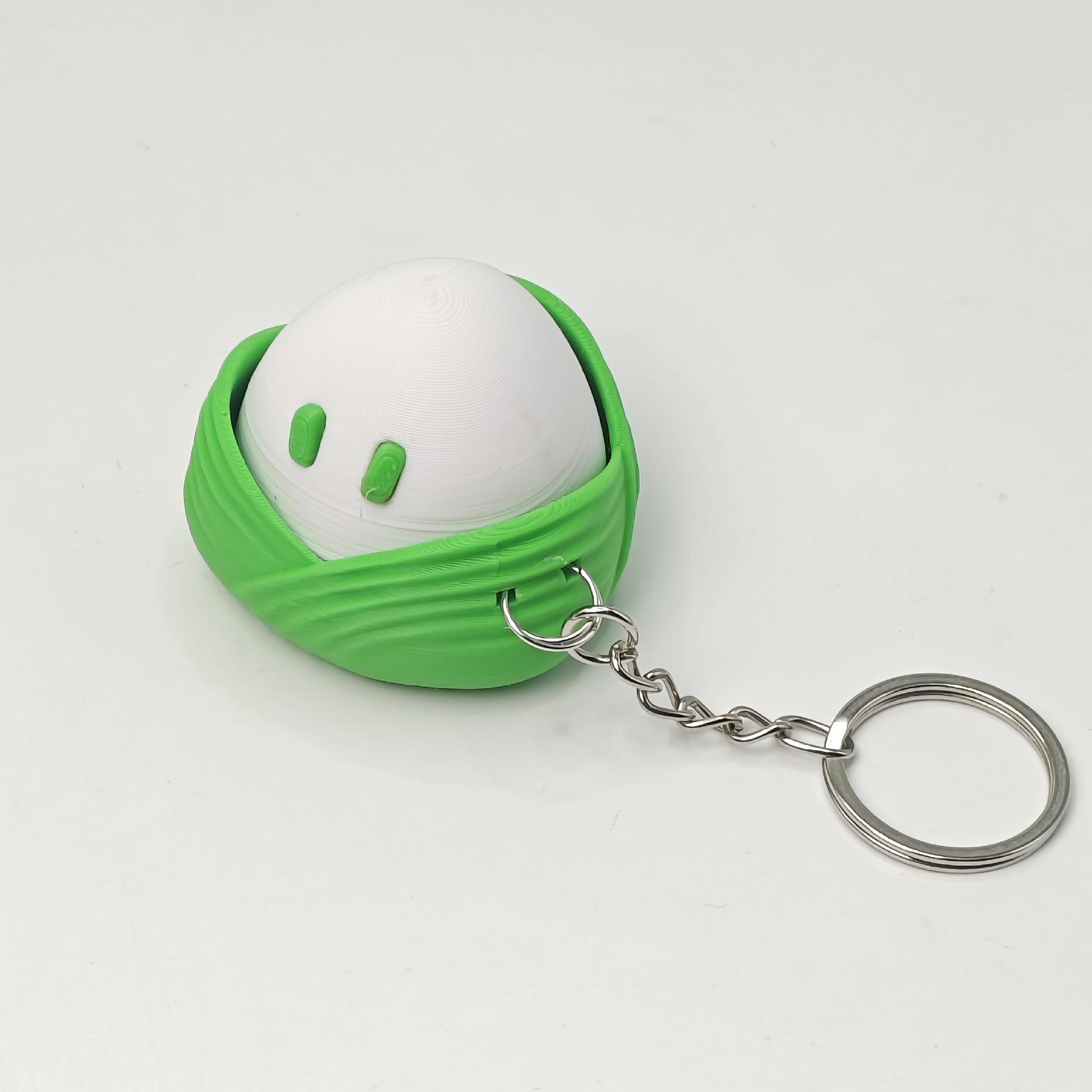 3D Printed Decompression Zongzi Toy Keychain - Dragon Boat Festival Edition