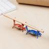 Weightlifting Crab Pen Holder Creative Desktop Organizer Decorative Desk Accessory for School Office Home Desk