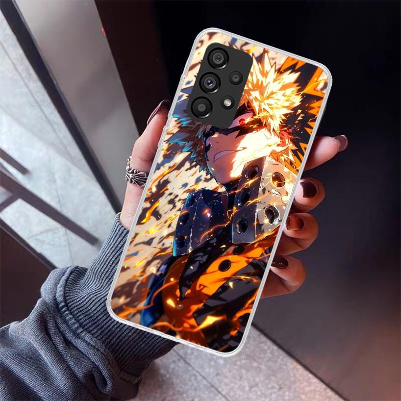 Bakugou Katsuki MHA My Hero Phone Case For Samsung Galaxy A17 A57 A37 A16 A26 A36 A56 A15 A25 A35 A55 A14 A13 A54 A53 A34 A24 A3