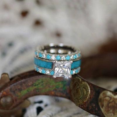 Anello di lusso nuovo stile bohemien con anello alla moda per proposta di fidanzamento da donna