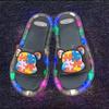 Complete luminous slippers summer adults wear cool flashing lights fruit strawberry cat full lights waterproof cool slippers
