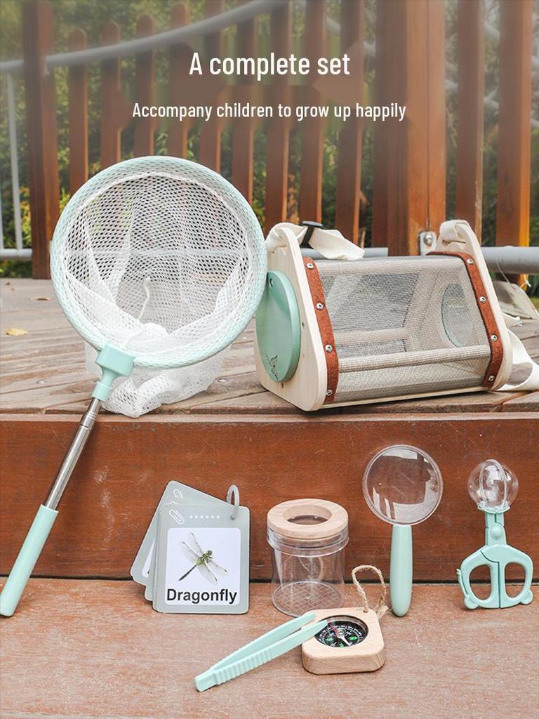 Kids' Outdoor Insect Catcher & Science Exploration Kit with Compass and Magnifying Glass