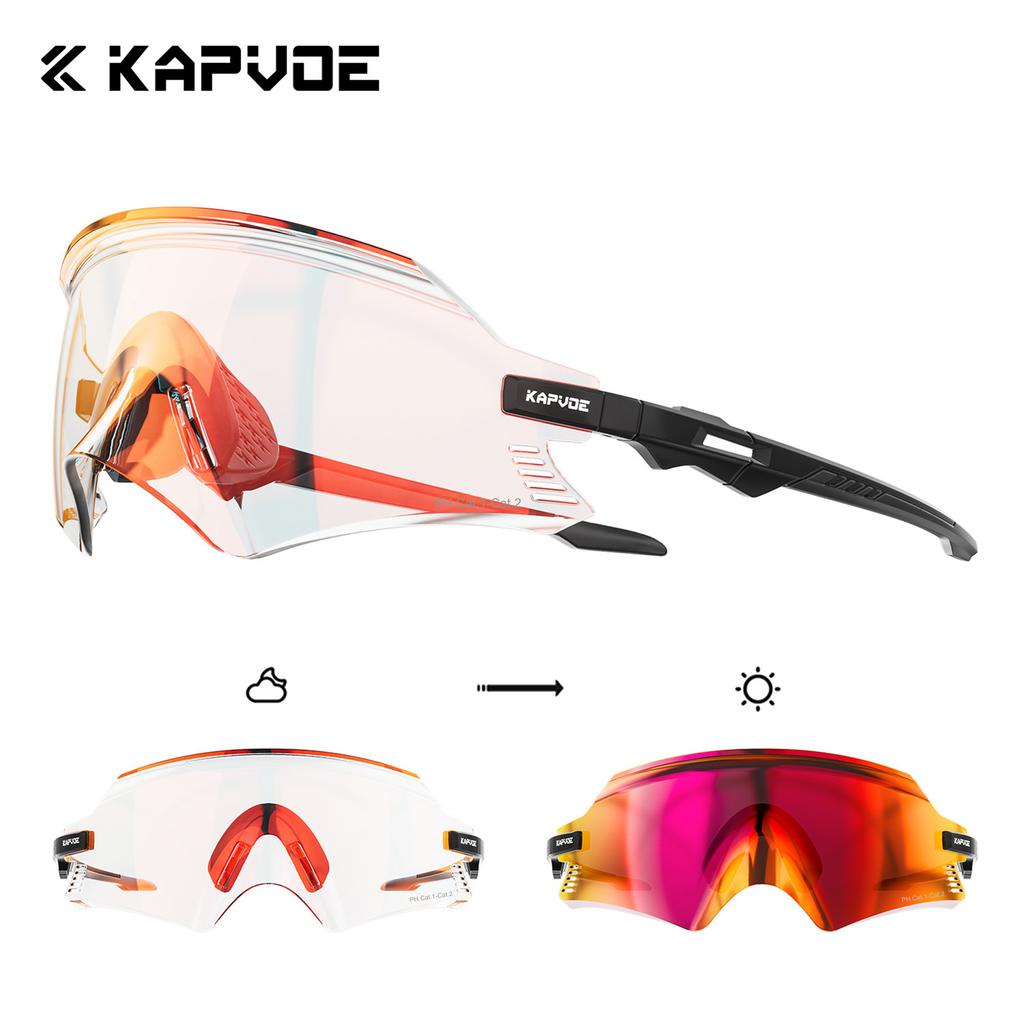 Kapvoe Cycling Glasses UV400 Men Bike Sunglasses Airbreathing MTB Eyewear Outdoor Sport Goggles Bike Glasses Oculos De Ciclismo