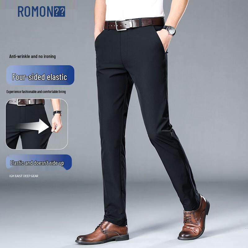 Мужские брюки Romon в стиле business casual прямого кроя 32