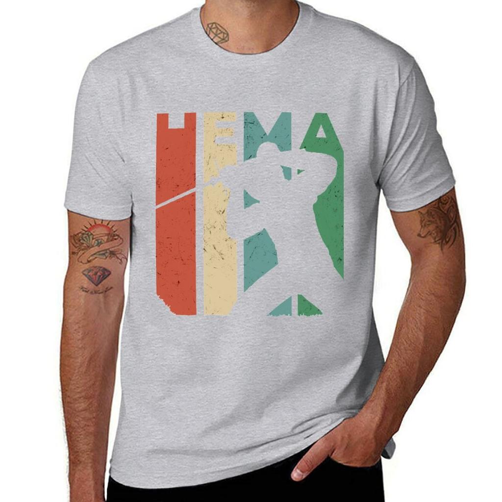 HEMA / Historisches Fechten Design T-Shirt Jungen Weiß Schnelltrocknend Jungen Tierdruck Schwarze T-Shirts für Männer