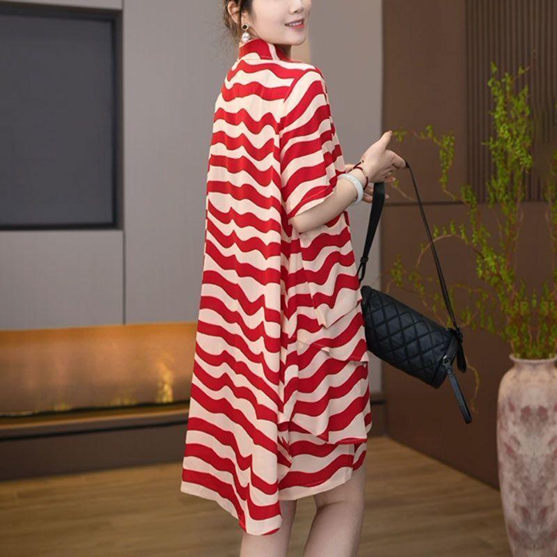 Printed Summer Fashion Two Piece Set Loose Plus Size T Shirt and Shorts Pants Slimming Outfit for Women