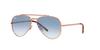 RB3625 Rose Blue Gradient Size 62 Ray-Ban Sunglasses, Gold/Crystal Lenses,