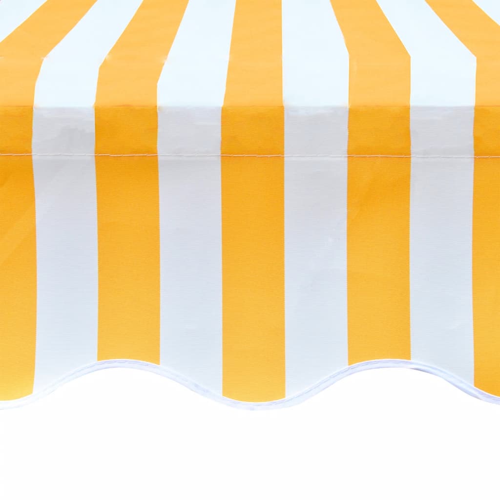 Vidaxl Awning, Sunflower Yellow and White, 3x2.5 M (Frameless)