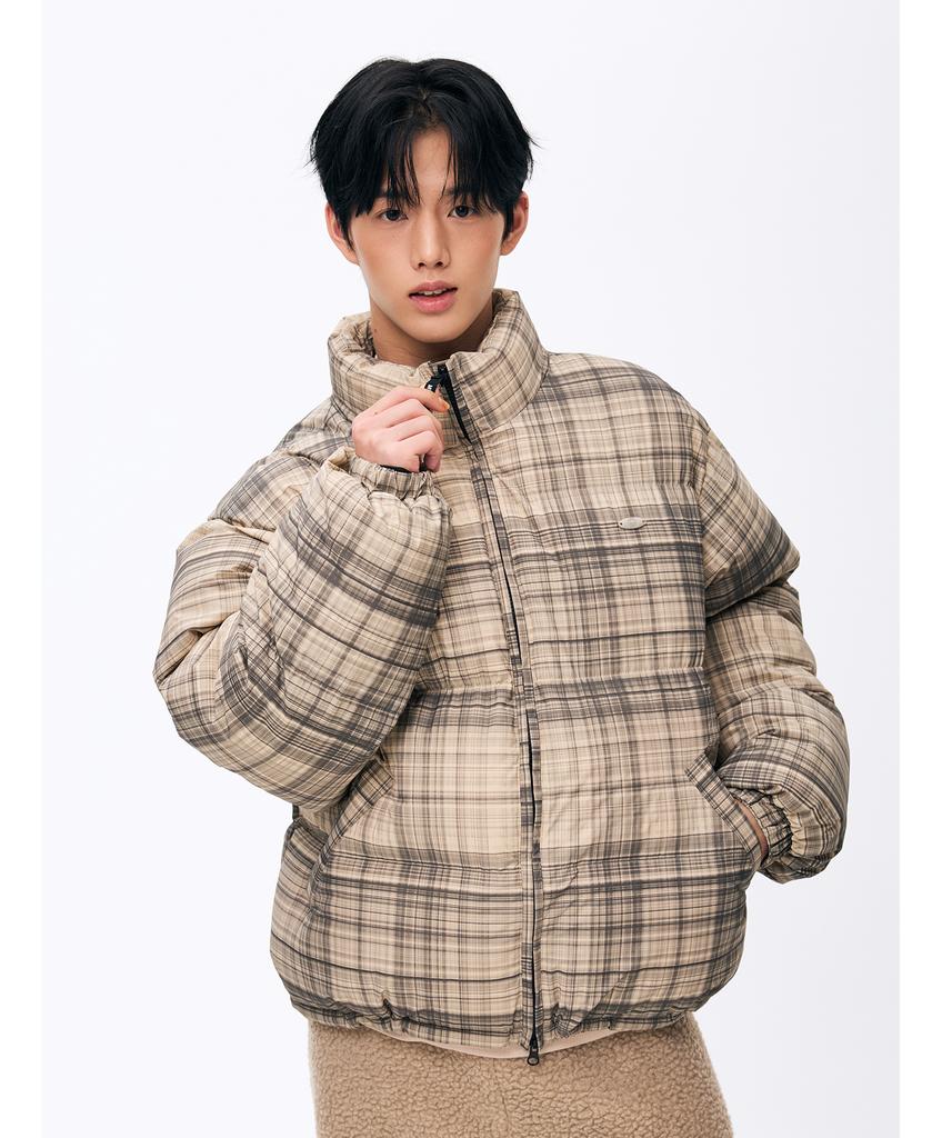 Mister Child Smile Padded Check Beige