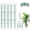 3/5PCS New Stackable Plant Support Frame Detachable Twig Trellis Plant Growth Stakes Weather-resistant Plant Cage Indoor Plants