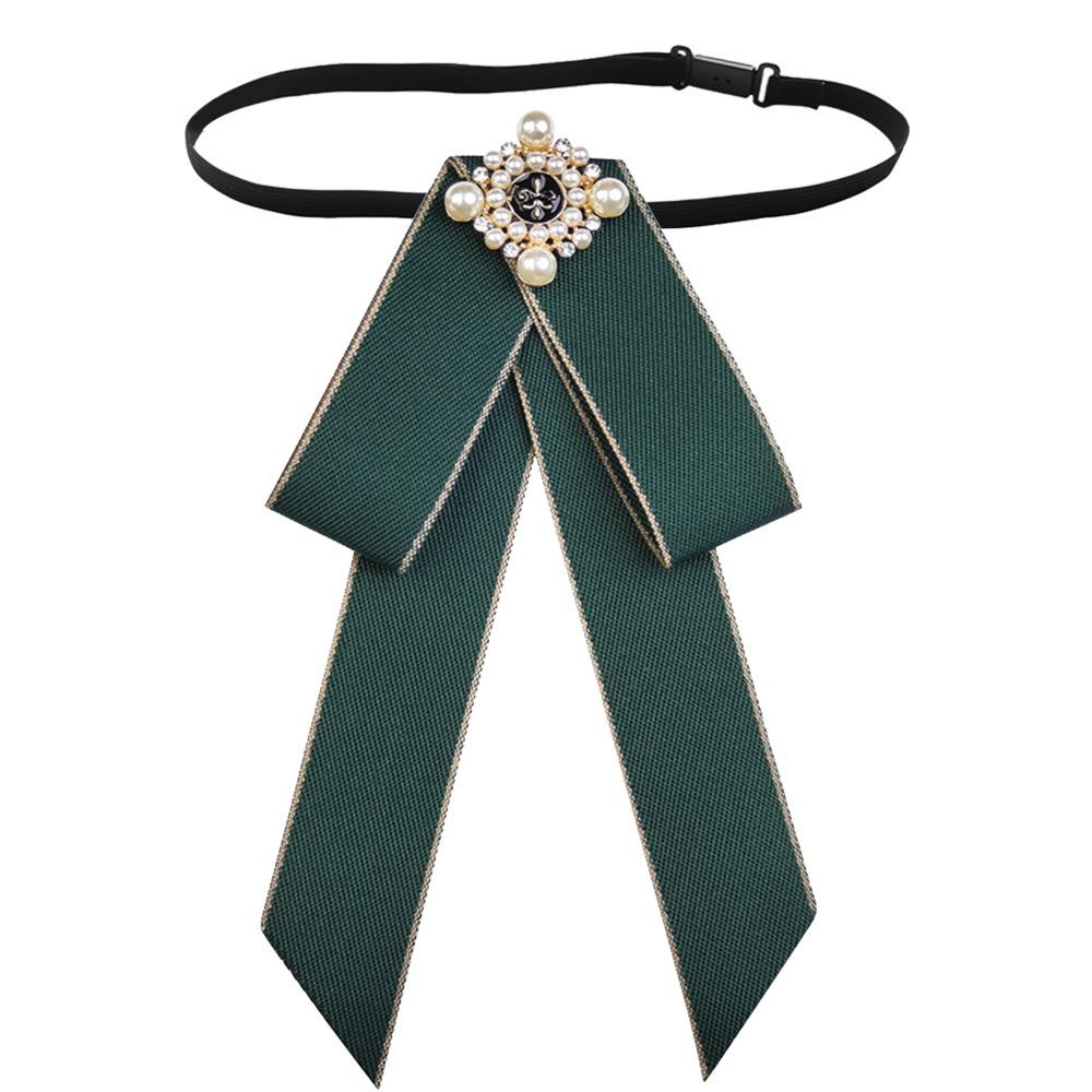 

Bow Tie Bow Tie Vintage Style Collar Flower Cravat Pin Women Bow Tie British Girls Bow Tie Green