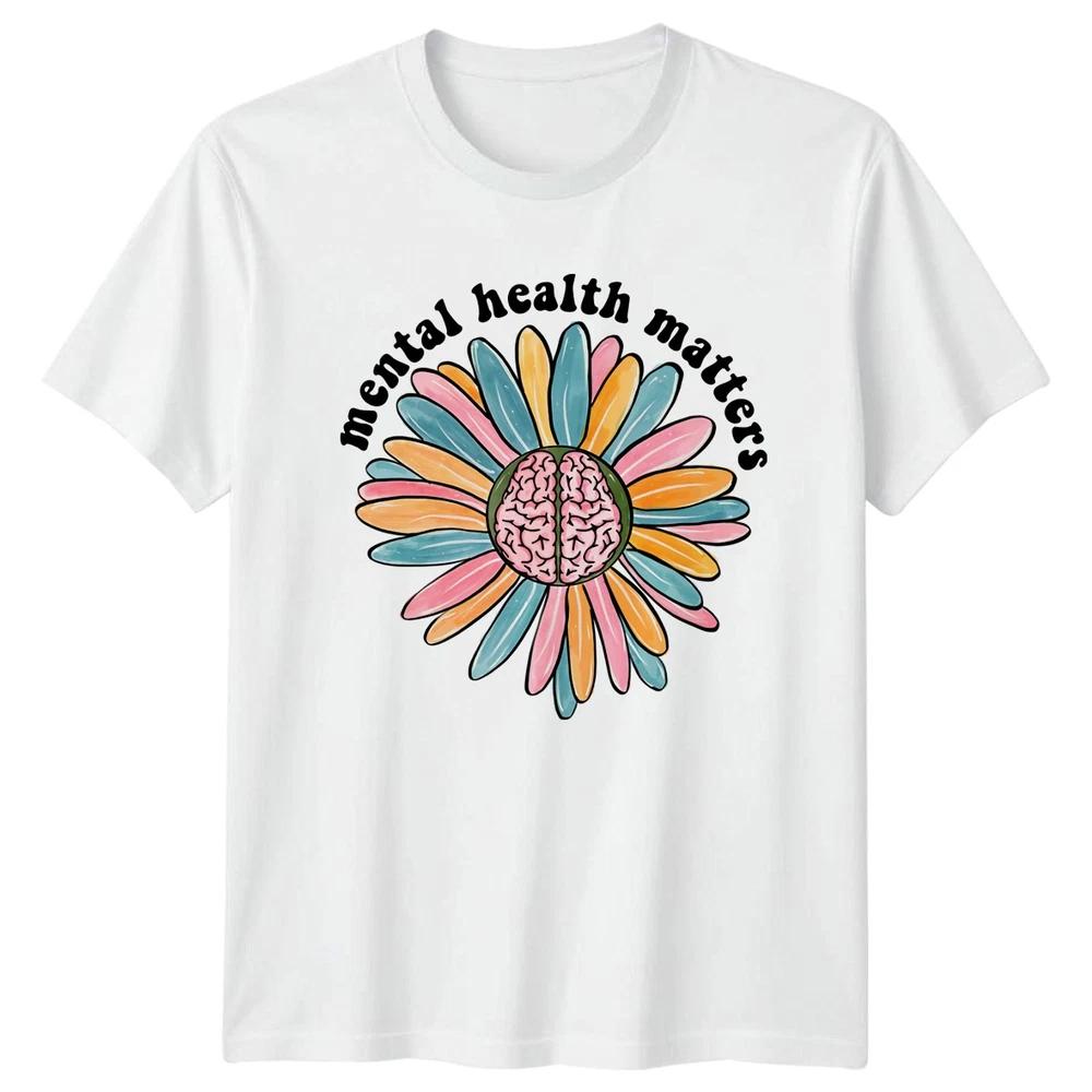 Unisextal Health Matters Unisexs TShirt Mindfulness Awareness Gift For Her S