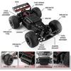 Afstandsbediening Auto - 2.4ghz Hoge Snelheid grote wielen Rc Auto's, Speelgoedauto Cadeau Voor Kinderen