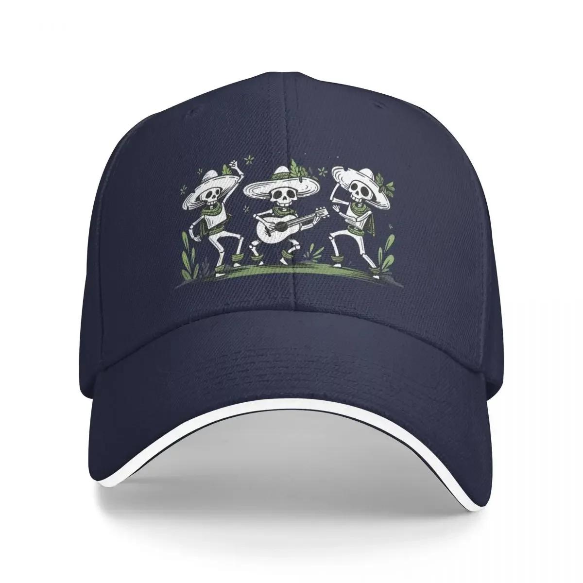 Мексиканские танцующие скелеты Бейсболка New In The Hat Icon Мужские кепки Женские Adjustable