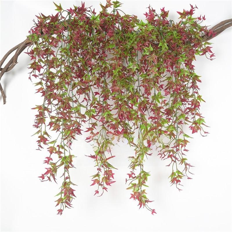 Decorative Plastic Plant Wall Panel With Faux Vine For Living Room And Bedroom