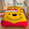 3pcs Set Pooh1pc of Quilt Cover+2pcs of Pillowcase, No Core, Print Bedding, All Seasons Bedroom Setting092