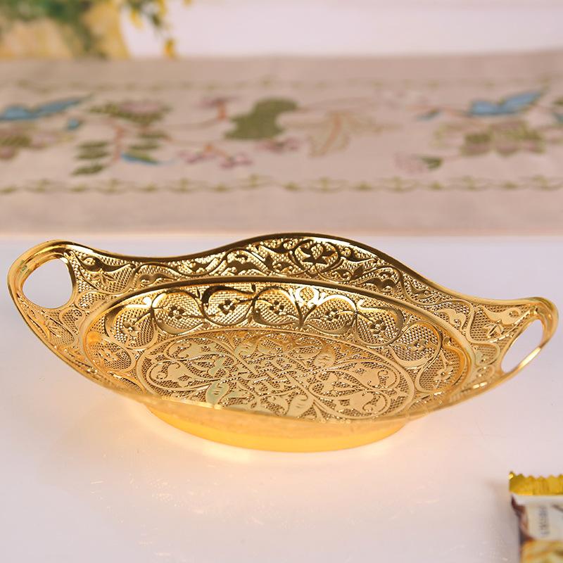 Peacock Pattern Turkish Fruit Plate Small, Home Decoration, Living Room Creative European Luxury Candy Fruit Plate