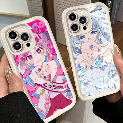Phone Case for iPhone 17 Air 16E 15 16 Pro Max Anime Kwaii Girl Ins Style Cover 14 Plus 13 12 Mini Soft Shell Silicone Fundas