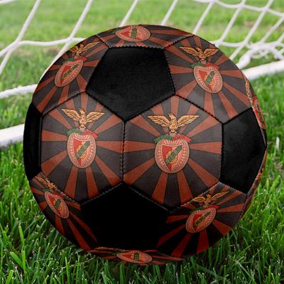 TALLA 5 S.L. Balón de Fútbol Benfica Colorido Para Todas las Edades Cosido a Máquina PVC Listo para la Competición Duradero Alto Rebote