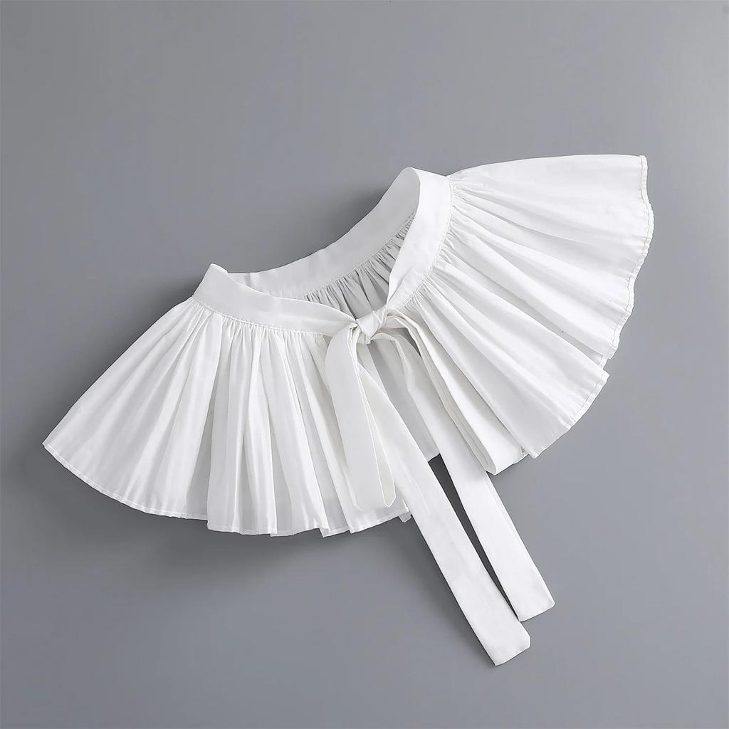 False Fake Collar for Women Bowknots Shoulder Wraps Shawl Removable Blouse Shirt Tops Detachable Collar Neckwear Small Cape