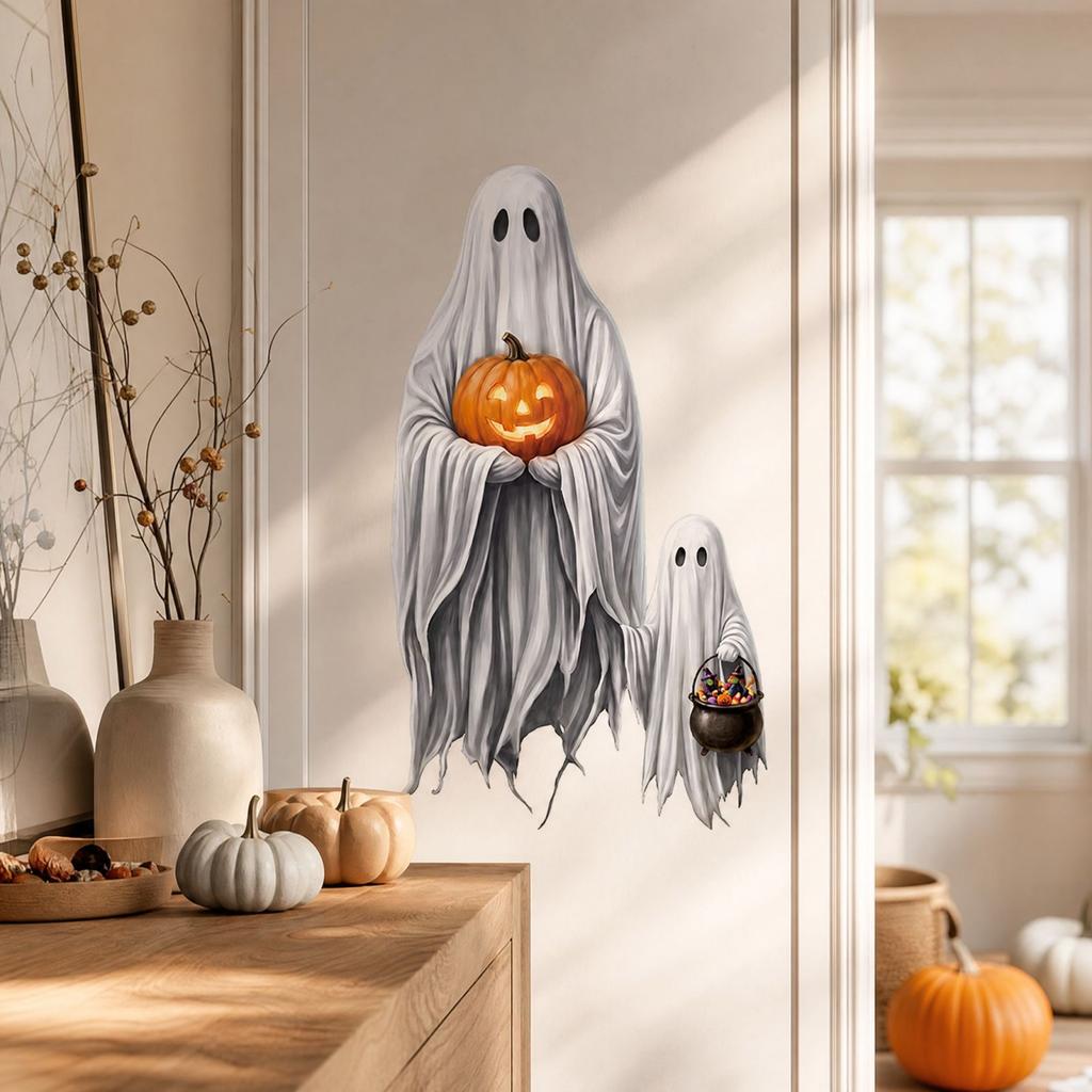 Samolepky na zeď na Halloween Samolepicí okenní nálepky Sada dekorací na párty pro domácnost