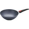 Aluminum Cast Iron Wok Removable Handle 30 Cm